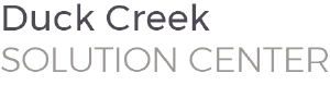 Duck Creek Solution Center